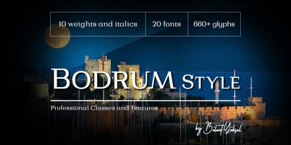 Bodrum Style Font Poster 1