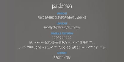 Panderman Font Poster 5