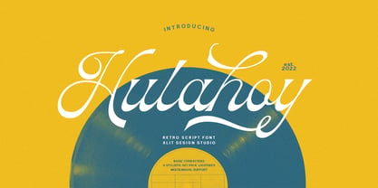 Hulahoy Typeface Fuente Póster 1