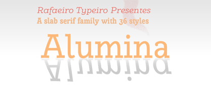 Alumina Font Poster 1