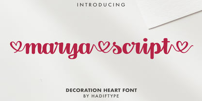 Marya Script Font Poster 1