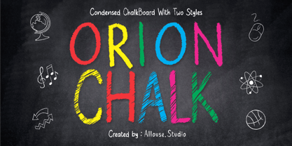 Orion Chalk Font Poster 1