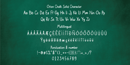 Orion Chalk Font Poster 6