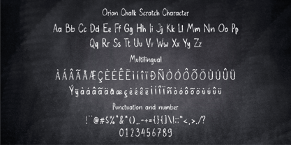 Orion Chalk Font Poster 7