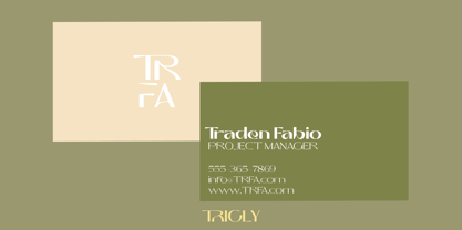 Trigly Font Poster 7