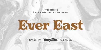 ICR Ever East Serif Fuente Póster 1