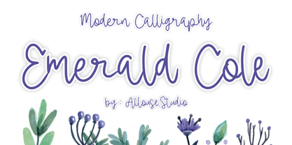 Emerald Cole Font Poster 1