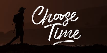 Choose Time Font Poster 1