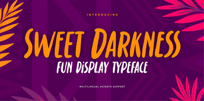 Sweet Darkness Font Poster 1