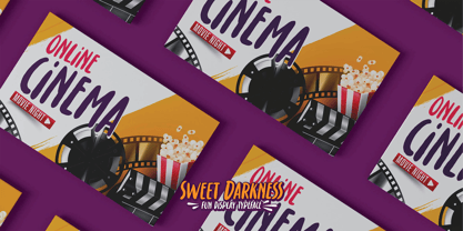 Sweet Darkness Font Poster 5