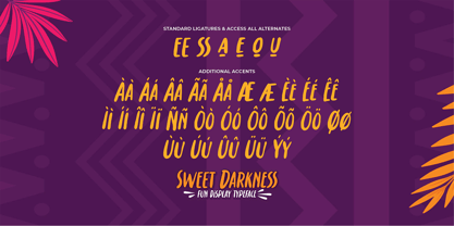 Sweet Darkness Font Poster 7