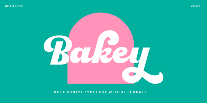 Bakey Font Poster 1