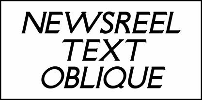 Newsreel Text JNL Font Poster 4