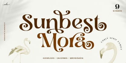 Sunbest Mora Font Poster 1