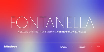 Fontanella Font Poster 1