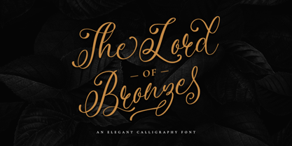 The Lord Of Bronze Font Poster 1