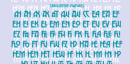 Carilliantine Font Poster 4