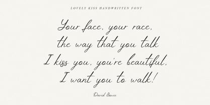 Lovely Kiss Font Poster 3