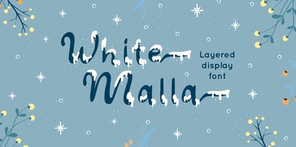 White Malla Fuente Póster 1