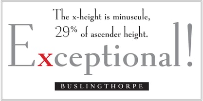 Buslingthorpe Font Poster 2