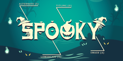 Spooky Ghost Font Poster 8