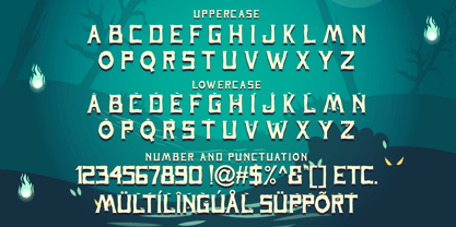 Spooky Ghost Font Poster 6