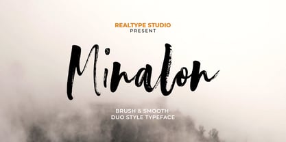 Minalon Brush Font Poster 1
