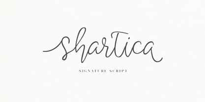 Shartica Script Font Poster 1