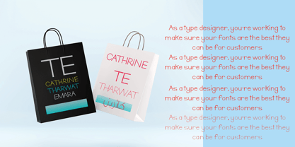 TE Cathrine Font Poster 6