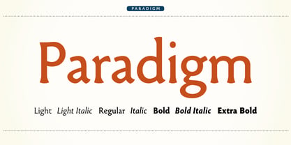 Paradigm Pro Font Poster 1
