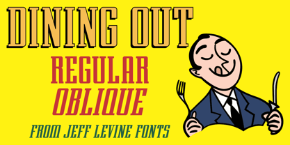 Dining Out JNL Font Poster 1