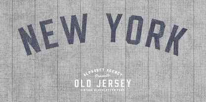Old Jersey Font Poster 6