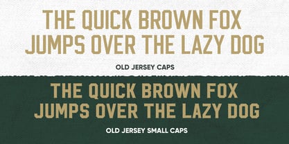 Old Jersey Font Poster 2