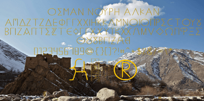 Ongunkan Karamanli Turkic Scrip Font Poster 4