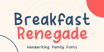 Breakfast Renegade Font Poster 1