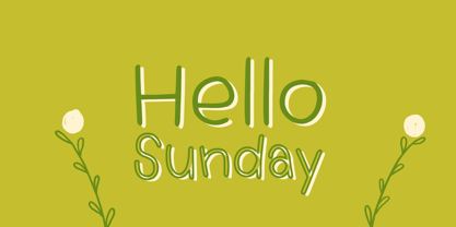 Simple On Sunday Font Poster 2
