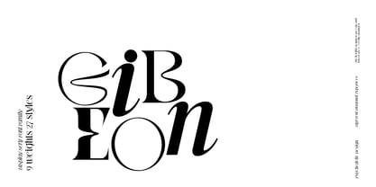 Gibeon Font Poster 1
