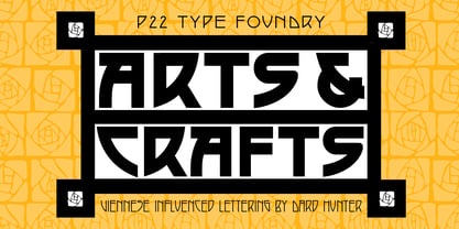 P22 Arts and Crafts fuente Póster 1