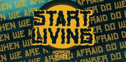 Horror Vibes Font Poster 4