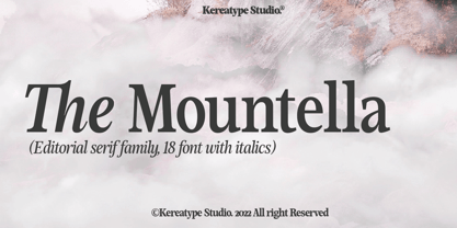 Mountella Font Poster 1