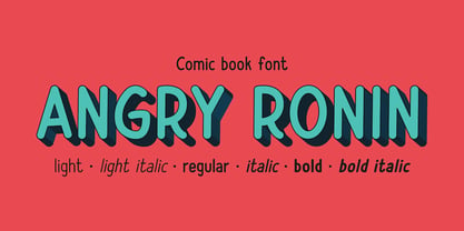 Angry Ronin Font Poster 1