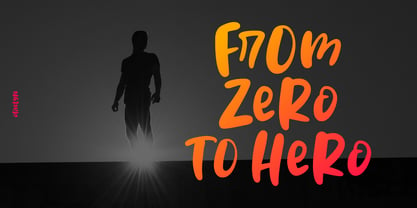 Zero To Hero Font Poster 5