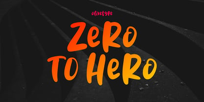 Zero To Hero Font Poster 1