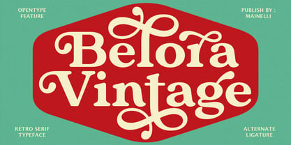 Belora Vintage Font Poster 1