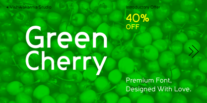 GreenCherry Font Poster 1