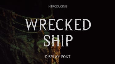 Wrecked Ship Font Poster 1