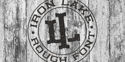 Iron Lake Rough Font Poster 5