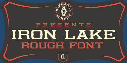 Iron Lake Rough Font Poster 1