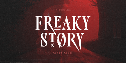 Freaky Story Font Poster 1