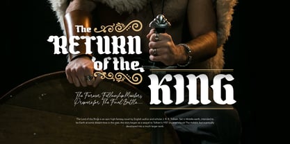 The Black Knight Font Poster 4